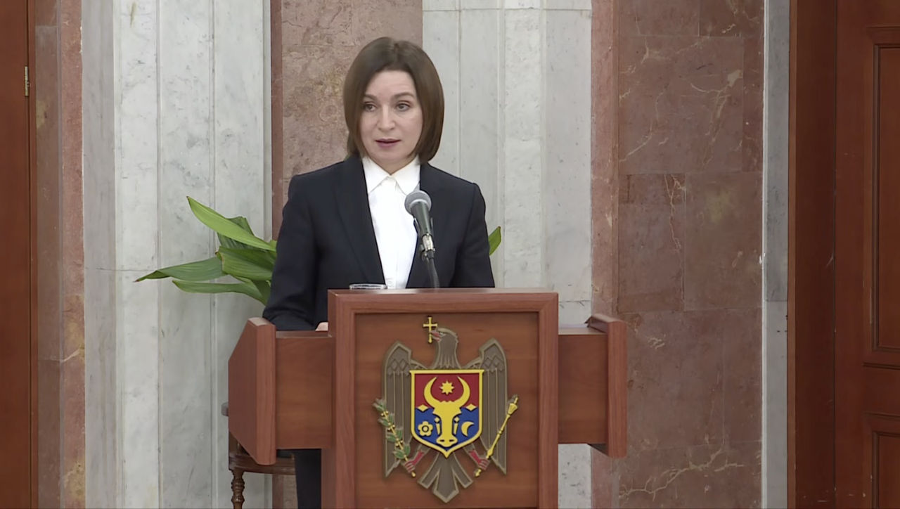 Sandu: Moldova trebuie să mențină pacea și să rămână parte a lumii libere.