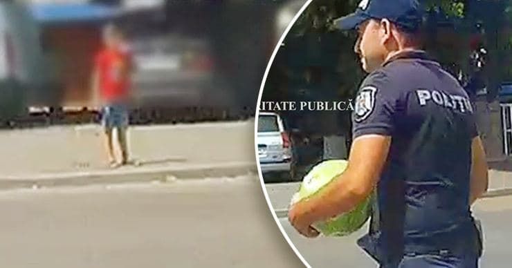 В столице ребенок едва не выбежал на дорогу за мячом.