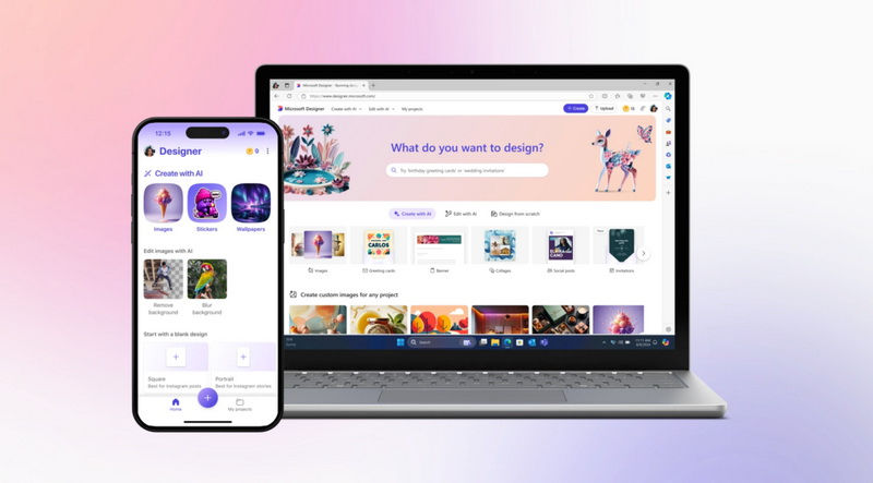 Microsoft представила приложение Designer для генерации картинок по тексту.