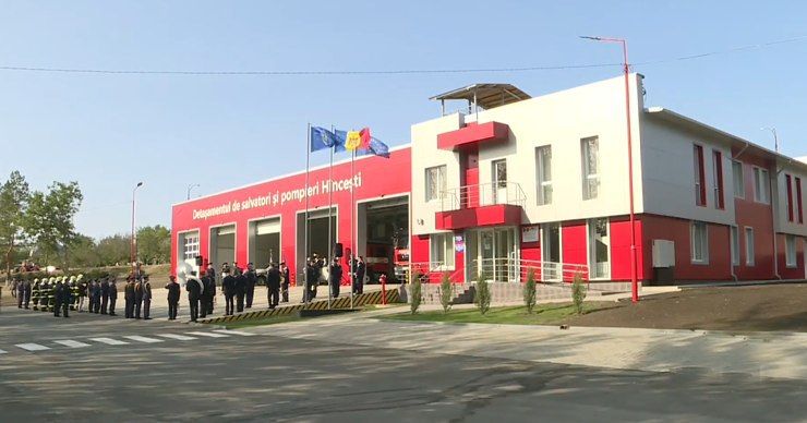 В Хынчештском районе открыли новую базу с вертолетной площадкой для спасателей и пожарных.