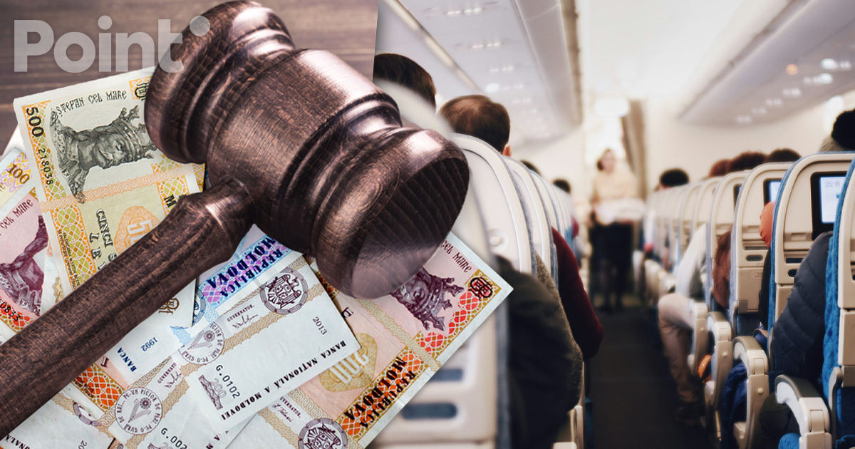 Un bărbat, amendat cu 35.000 de lei pentru că a provocat un scandal la bordul unei aeronave.