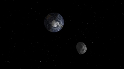 Un asteroid cu un diametru de mai bine de jumătate de kilometru numit 2004 BL86 trece în această seară în jurul orei 21:30 pe lângă Pământ.