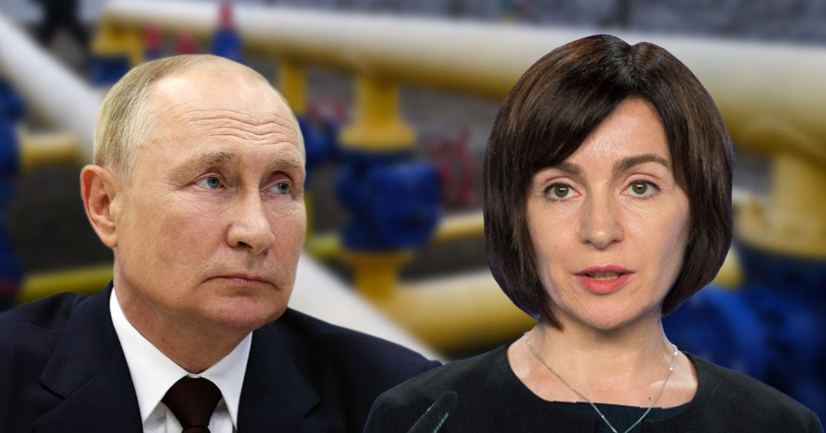 Санду: Путина не касается, где Молдова хранит природный газ. Коллаж: Point.md