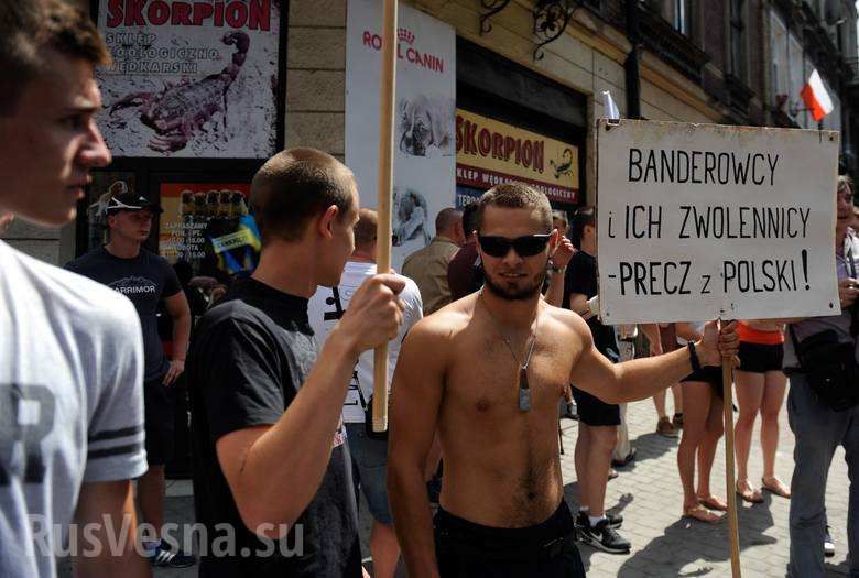 В Варшаве демонстранты требуют признать действия УПА геноцидом.