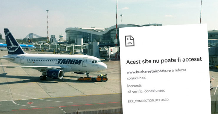 В Румынии из-за хакерской атаки не работали сайты крупнейших аэропортов. Коллаж: Point.md