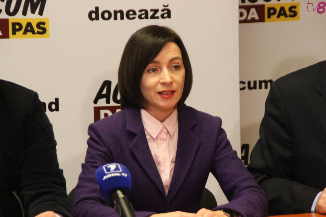 Председатель фракции PAS и блока ACUM Майя Санду.
