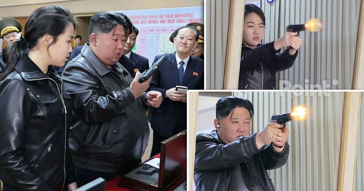 Kim Jong Un și fiica sa adolescentă au testat pistoale noi într-un poligon de tragere.