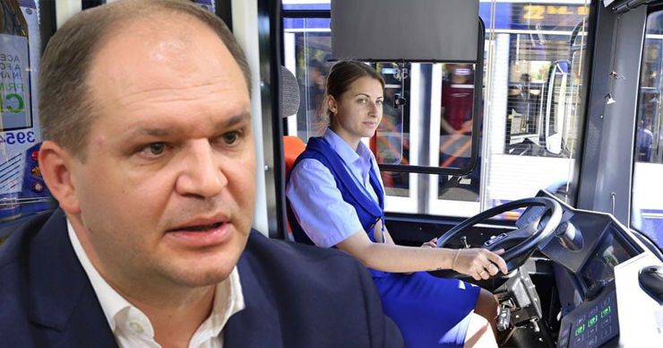 Чебан: Зарплата водителя троллейбуса составит 16900 леев. Коллаж: Point.md