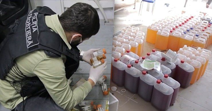 В столице пресекли производство поддельных дезинфектантов и бытовой химии. Фото: Point.md.