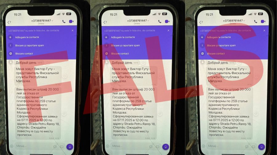 Serviciul Fiscal de Stat avertizează asupra unor cazuri de fraudă.