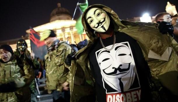 Акция Anonymous проводится 5 ноября по всему миру уже в четвертый раз. 