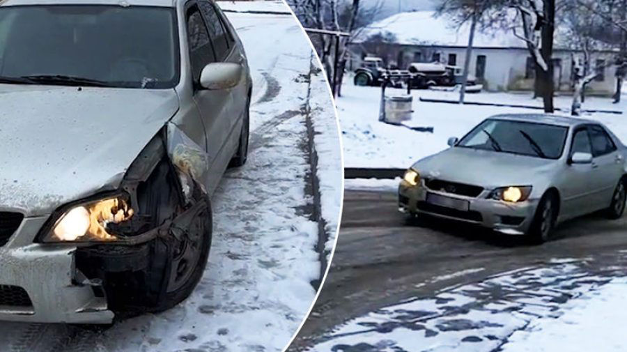 Все ради Tik Tok: в Яловенах водитель разбил машину при попытке снять видео. Коллаж: rupor.md