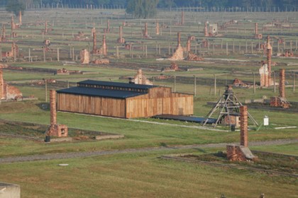 Полбарака 30 на территории Освенцима. Фото: Muzeum Auschwitz-Birkenau