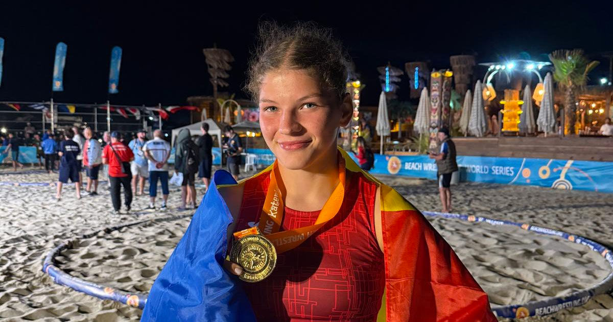 ​Alexandra Moisei aduce aurul mondial pentru Republica Moldova la lupte pe plajă.