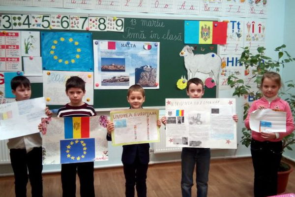 Недавно стартовал проект «Продвижение Европейского союза в школах Республики Молдова».