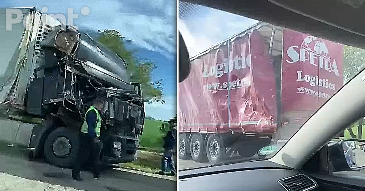 Două camioane s-au tamponat în apropiere de Bălți: Un șofer ar fi adormit la volan.