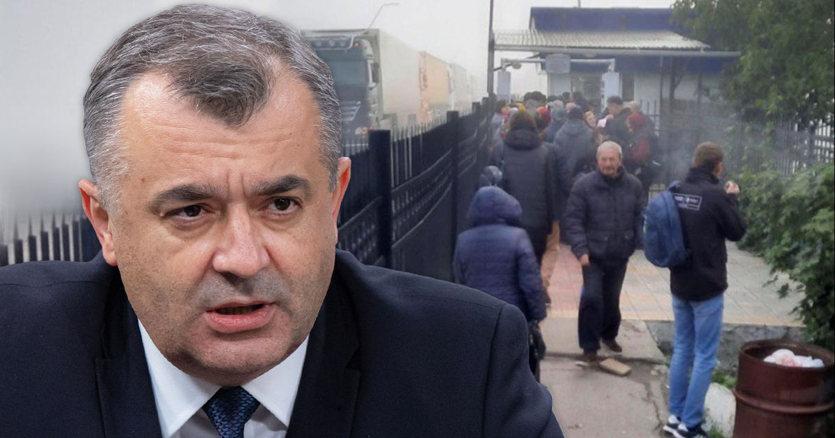 Кику: Молдаване стоят в очереди на таможне, чтобы поехать в Украину за дешевыми продуктами. Коллаж: Point.md