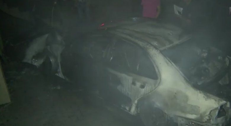 Mașină cuprinsă de flăcări în orașul Durlești. 