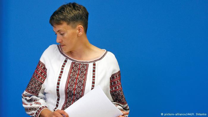 Народный депутат Украины Надежда Савченко.