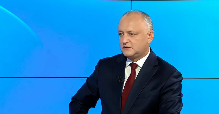 Додон: Запад принуждает Молдову присоединиться к антироссийским санкциям.