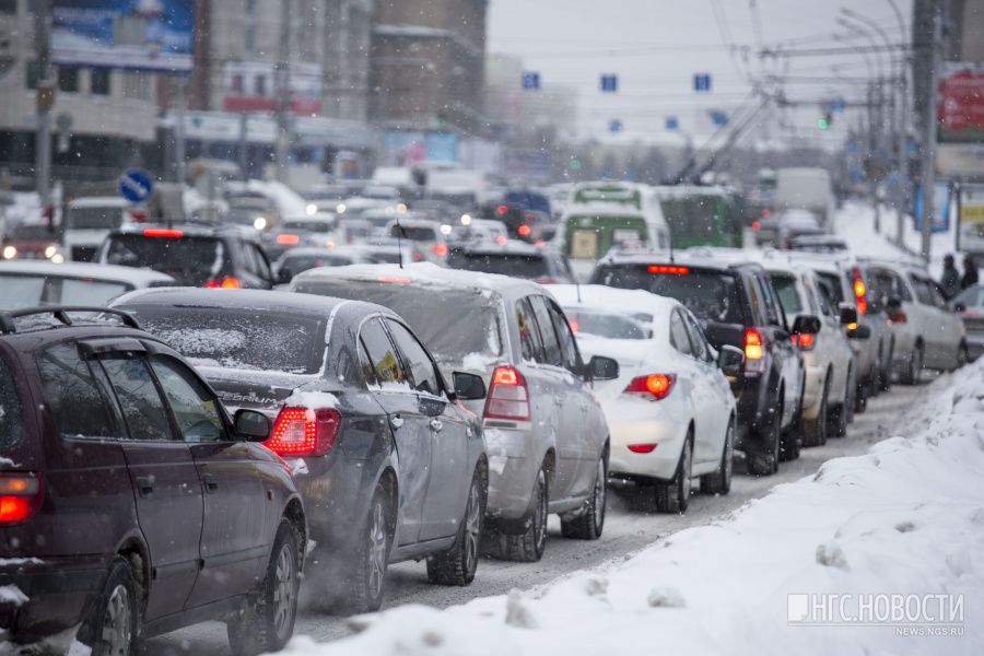 В ряде районов столицы образовались пробки.