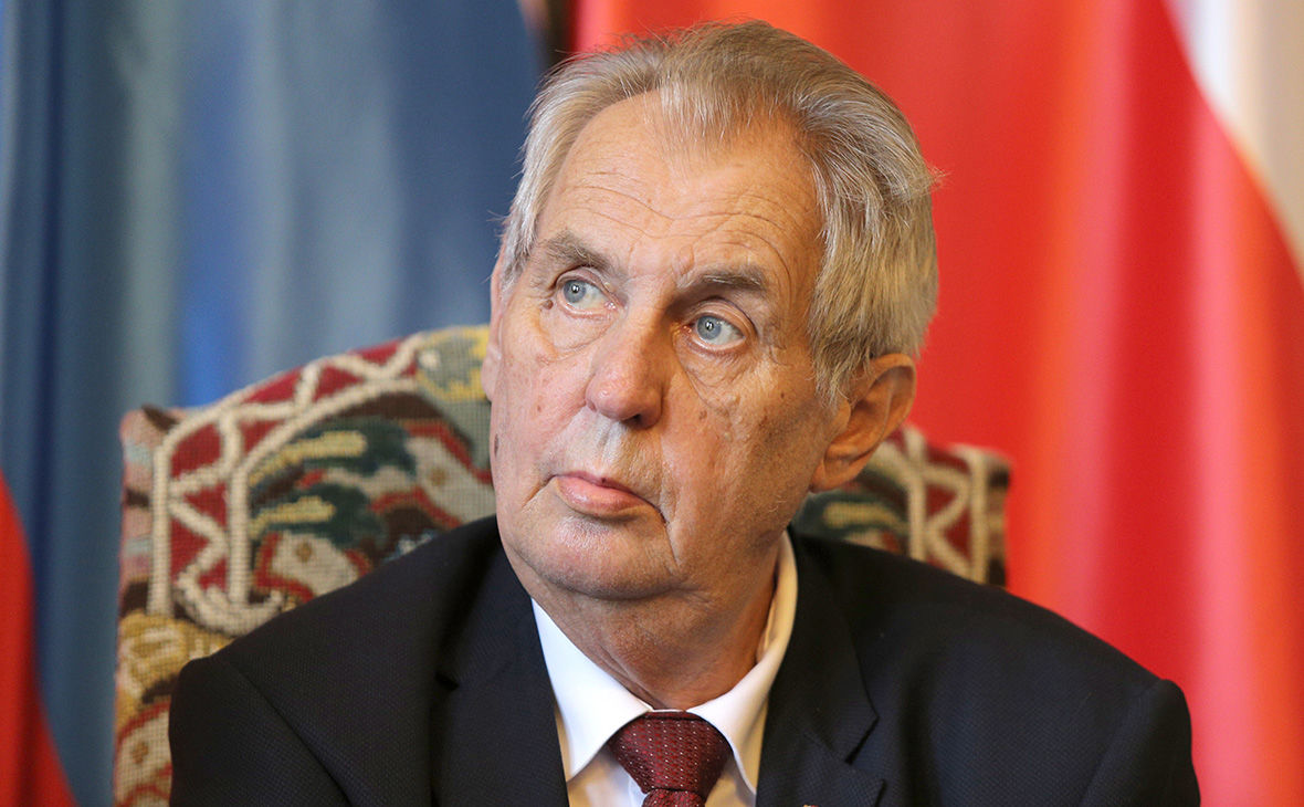 Президент Чехии Милош Земан.