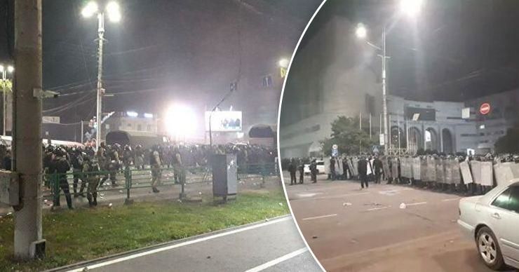 Столкновения митингующих и милиции в столице Киргизии продолжаются.