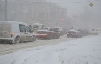 Снегопад в Одессе.  Фото: Пресс-служба ГосЧС Украины