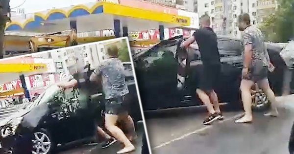 В столице подрались водитель и очевидцы ДТП.