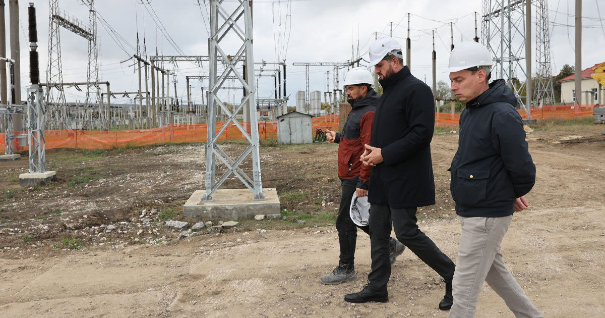 Dorin Junghietu a inspectat lucrările de la Stația Electrică Chișinău.