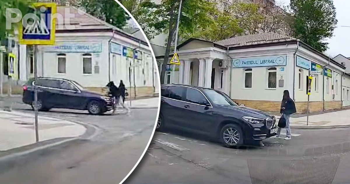 В Кишиневе на пешеходном переходе сбили девушку.
