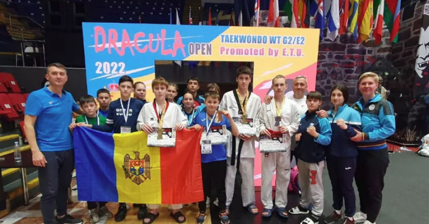 Молдавские спортсмены завоевали четыре медали на чемпионате Dracula Open G-2 по тхэквондо.