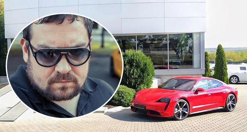 В Молдове замечен новейший электрический Porsche Tycan.
