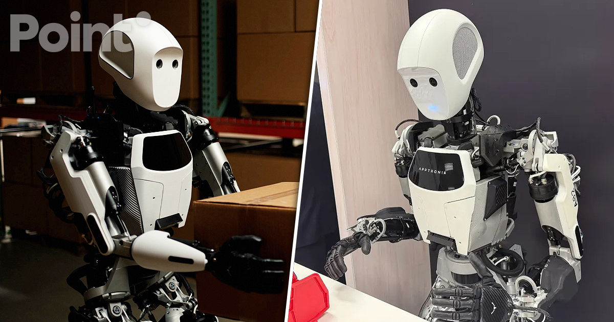 Robotul umanoid Apptronik Apollo, dezvăluit la CES 2025.