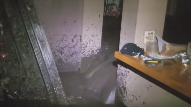 Американец снял на видео сход селя на свой дом/