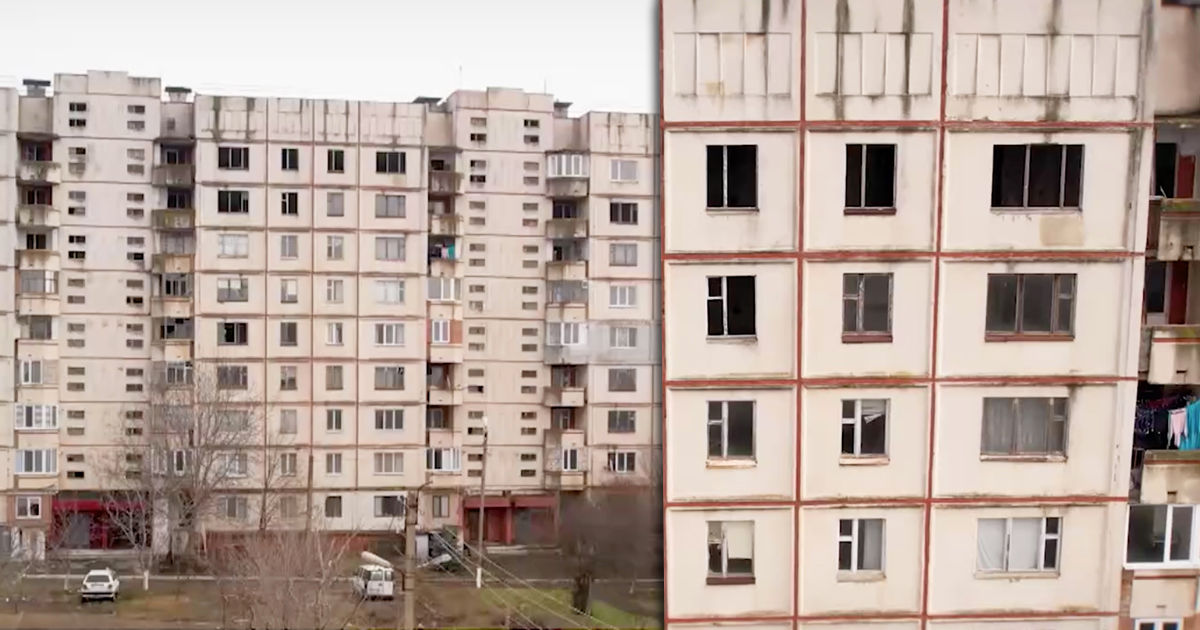 В городе в 50 километрах от Кишинева пустуют целые многоэтажки.