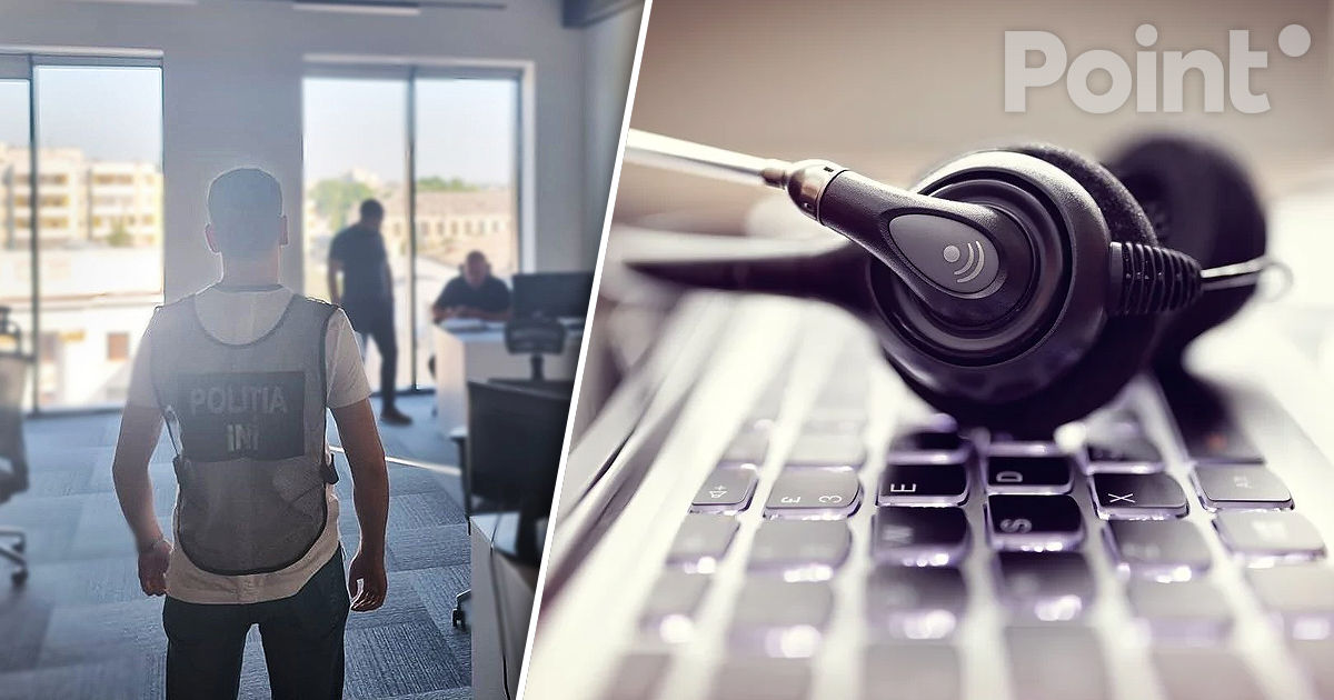 Percheziții la mai multe call-centre din Capitală suspectate de spălare de bani.