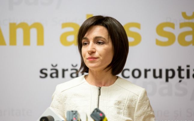 Lidera Partidului Acțiune și Solidaritate (PAS), Maia Sandu.