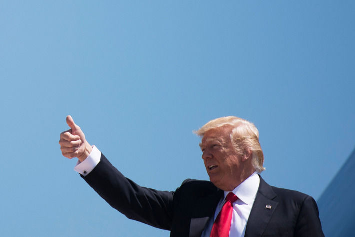 Zidul de la graniţa SUA cu Mexic va deveni şi zid solar. Trump: Ne gândim la ceva unic. Foto: NYMag