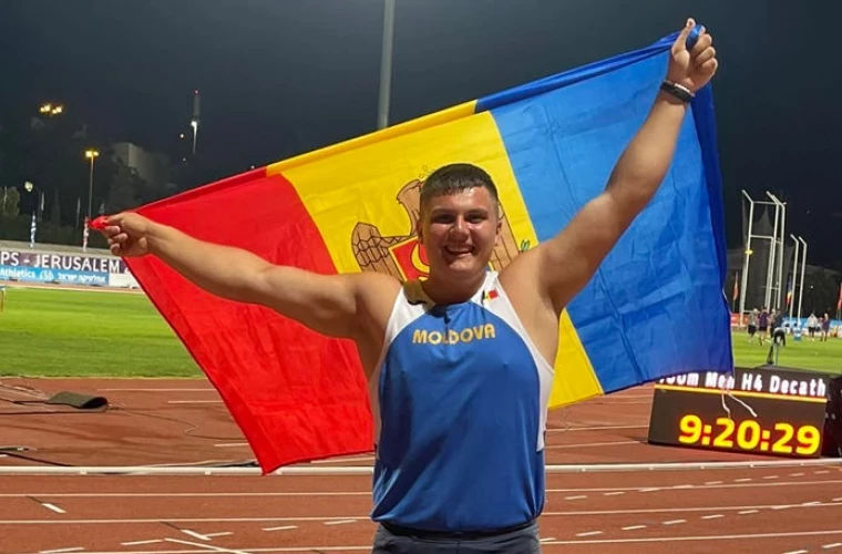 Sportivul Alexandr Mazur a stabilit două recorduri naționale la aruncarea greutății.
