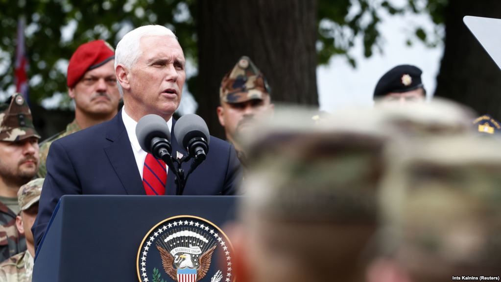 Mike Pence a reafirmat sprijinul Washingtonului pentru țările baltice.