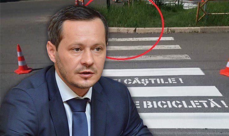 Кодряну удалил пост о новом переходе с предупреждающими надписями.