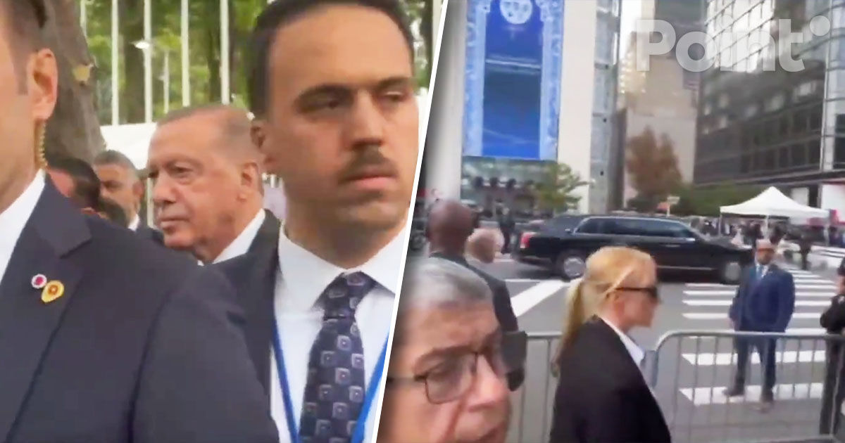 Erdogan, oprit de Poliția din New York din cauza cortegiului lui Trump.