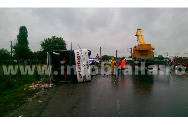 Autocarul efectua cursa Istanbul - Chișinău.