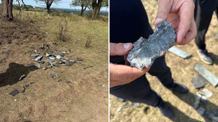 В результате падения дрона в Крокмазе повреждены несколько крыш домов.