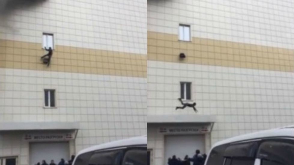 Выпрыгнувший из окна горевшего кемеровского ТЦ "Зимняя вишня" 11-летний мальчик вновь начал ходить. 