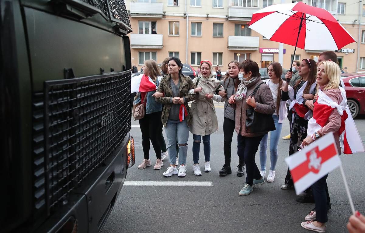 В Белоруссии 8 сентября задержали 121 участника протестных акций. Фото: tass.ru.