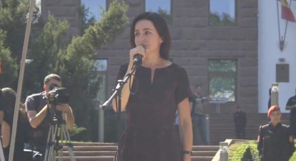 Maia Sandu, la protest: Am ajuns fără Guvern, Justiție, Procuratură