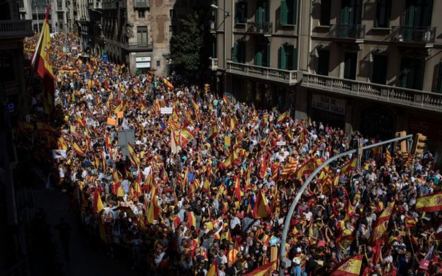Barcelona: Manifestanții cer eliberarea foștilor oficiali catalani