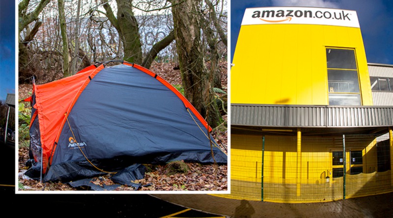 Amazon раскритиковали за спящих в палатках работников.